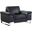 Homeroots Lovely Black Leather Chair