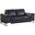 Homeroots Lovely Black Leather Loveseat