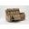 Homeroots Modern Beige Fabric Loveseat