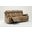 Homeroots Modern Beige Fabric Sofa