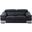 Homeroots Modern Black Leather Loveseat
