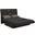Homeroots Modern Eastern King Gray High Gloss Bed