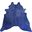 Homeroots Navy Dyed Stenciled Cowhide Rug