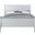 Homeroots Platinum Wood Twin Bed 347115