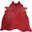Homeroots Red Dyed Cowhide Rug