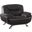 Homeroots Sleek Brown Leather Chair