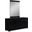 Homeroots Superb Black High Gloss Dresser