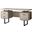 Homeroots Taupe Black Particle Board Hollow Core Metal Computer Desk 333519