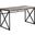 Homeroots Taupe Black Particle Board Metal Computer Desk