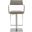 Homeroots Taupe Stainless Steel Bar Stool 370617