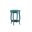 Homeroots Teal Solid Wood Leg Side Table 286291