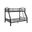 Homeroots Twin Over Full Black Bunk Bed 286161