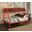 Homeroots Twin Over Full Red Metal Tube Bunk Bed 286576