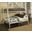 Homeroots Twin Over Full White Metal Tube Bunk Bed 286579