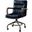 Homeroots Vintage Blue Top Grain Leather Office Chair