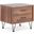 Homeroots Walnut Particle Board Nightstand
