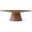 Homeroots Walnut Veneer Oval Dining Table