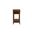 Homeroots Walnut Wood Veneer Side Table 286314
