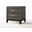 Homeroots Weathered Gray Paper Veneer Nightstand