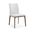 Homeroots White Faux Leather And Metal Dining Chair 370662