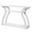 Homeroots White Hollow Core Accent Table 332809