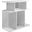 Homeroots White Hollow Core Accent Table 332836