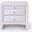 Homeroots White Rubber Wood Elegant Nightstand