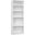 Homeroots White Shelves Bookcase 355727