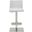 Homeroots White Stainless Steel Bar Stool 370626