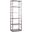 Metal Designs Honeycomb Slim Etagere In Argento