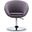 Hopper Swivel Adjustable Height Chair in Grey and Polished Chrome