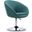 Hopper Swivel Adjustable Height Chair in Sky Blue and Polished Chrome