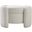 Horizon Boucle Fabric Ottoman In Cream