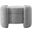 Horizon Boucle Fabric Ottoman In Grey