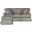 Horizon Gray Slipcovered Sleeper Sofa with Reversible Chaise