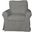 Horizon Gray Slipcovered Swivel Rocking Chair