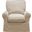 Horizon Linen Slipcovered Swivel Rocking Chair