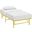Horizon Twin Stainless Steel Bed Frame In Yellow