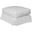 Horizon Warm White Slipcovered Ottoman