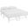 Horizon White Full Stainless Steel Bed Frame