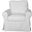Horizon White Slipcovered Swivel Rocking Chair