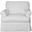 Horizon White Slipcovered T-Cushion Chair