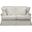 Horizon White T-Cushion Slipcovered Loveseat