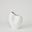 Horn Small Vase In Matte White
