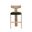 Horton Barstool In Rustic Oak and Forest Green