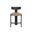Horton Counter Stool In Dark Brown and Sahara Sand