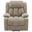 Houston Upholstered Power Lift Recliner Chair In Camel