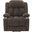 Houston Upholstered Power Lift Recliner Chair In Dark Brown