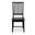Hudson Dining Chair In Antique Black