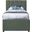 Hudson Vegan Leather Twin Trundle Bed In Green